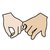 drawing of hands sticker #6597660