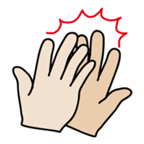 drawing of hands sticker #6597661