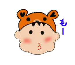 Kentan the bear for black background sticker #6597713
