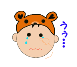 Kentan the bear for black background sticker #6597715