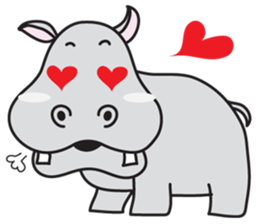 Feeling of the animals. sticker #6598190