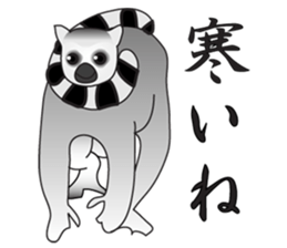 Feeling of the animals. sticker #6598206