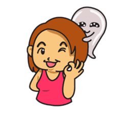 ghost Love head sticker #6598435