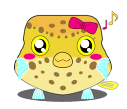 Cutie kids Boxfish sticker #6598584