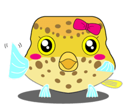 Cutie kids Boxfish sticker #6598585