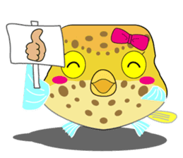 Cutie kids Boxfish sticker #6598586