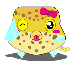 Cutie kids Boxfish sticker #6598587