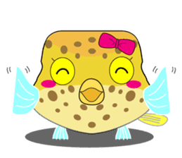 Cutie kids Boxfish sticker #6598588