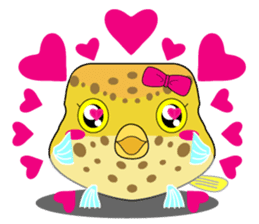 Cutie kids Boxfish sticker #6598589