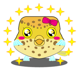 Cutie kids Boxfish sticker #6598590
