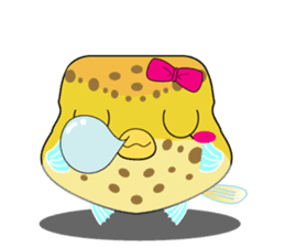 Cutie kids Boxfish sticker #6598591