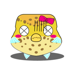 Cutie kids Boxfish sticker #6598593