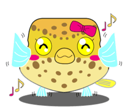 Cutie kids Boxfish sticker #6598594