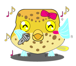 Cutie kids Boxfish sticker #6598595