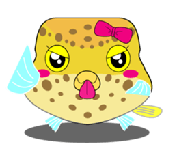 Cutie kids Boxfish sticker #6598596