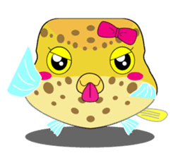 Cutie kids Boxfish sticker #6598596