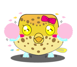 Cutie kids Boxfish sticker #6598599