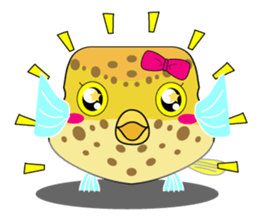 Cutie kids Boxfish sticker #6598600