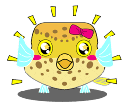 Cutie kids Boxfish sticker #6598600