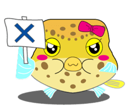 Cutie kids Boxfish sticker #6598602