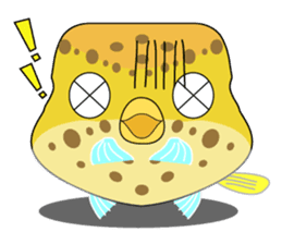Cutie kids Boxfish sticker #6598603