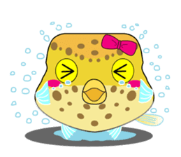 Cutie kids Boxfish sticker #6598604