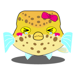Cutie kids Boxfish sticker #6598605