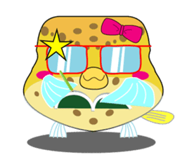 Cutie kids Boxfish sticker #6598607