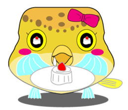 Cutie kids Boxfish sticker #6598609