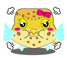Cutie kids Boxfish sticker #6598611