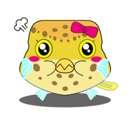 Cutie kids Boxfish sticker #6598612