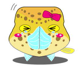 Cutie kids Boxfish sticker #6598614