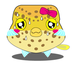 Cutie kids Boxfish sticker #6598615