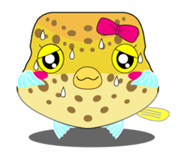 Cutie kids Boxfish sticker #6598615