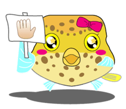 Cutie kids Boxfish sticker #6598616