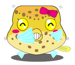 Cutie kids Boxfish sticker #6598621