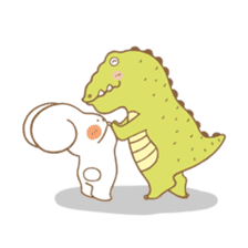 Butter Rabbit & Dragon Fish sticker #6598695