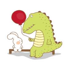 Butter Rabbit & Dragon Fish sticker #6598698