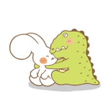 Butter Rabbit & Dragon Fish sticker #6598701