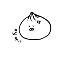 The steamed meat bun sticker #6599030
