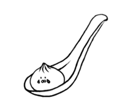 The steamed meat bun sticker #6599033