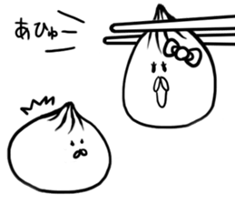 The steamed meat bun sticker #6599040