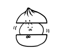 The steamed meat bun sticker #6599060