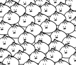 The steamed meat bun sticker #6599062