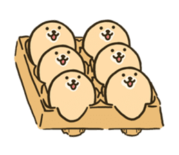 very cute egg dog No2 sticker #6599749