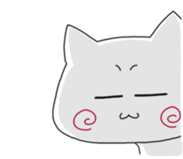 Sticker.spiral cat sticker #6600201