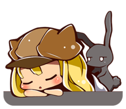 Cat Sherlock and Rabbit Watson sticker #6600360
