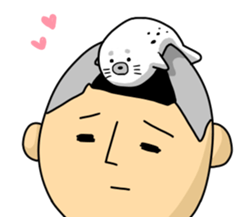 Topknot man sticker #6600596