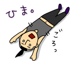 Topknot man sticker #6600608