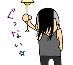 Topknot man sticker #6600617